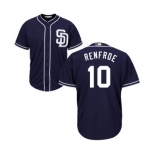 Men's Majestic San Diego Padres #10 Hunter Renfroe Replica Navy Blue Alternate 1 Cool Base MLB Jersey