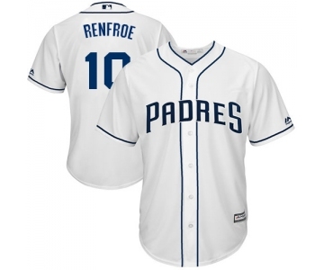 Men's Majestic San Diego Padres #10 Hunter Renfroe Replica White Home Cool Base MLB Jersey