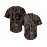 Men's Majestic San Diego Padres #13 Freddy Galvis Authentic Camo Realtree Collection Flex Base MLB Jersey