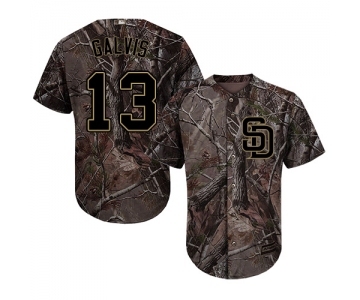 Men's Majestic San Diego Padres #13 Freddy Galvis Authentic Camo Realtree Collection Flex Base MLB Jersey