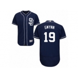 Men's Majestic San Diego Padres #19 Tony Gwynn Navy Blue Flexbase Authentic Collection MLB Jersey