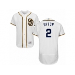 Men's Majestic San Diego Padres #2 B.J. Upton White Flexbase Authentic Collection MLB Jersey