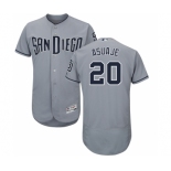 Men's Majestic San Diego Padres #20 Carlos Asuaje Authentic Grey Road Cool Base MLB Jersey