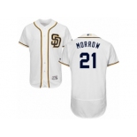 Men's Majestic San Diego Padres #21 Brandon Morrow White Flexbase Authentic Collection MLB Jersey