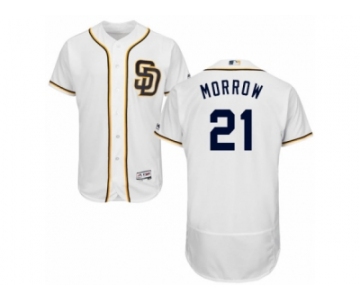 Men's Majestic San Diego Padres #21 Brandon Morrow White Flexbase Authentic Collection MLB Jersey