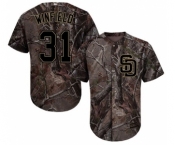 Men's Majestic San Diego Padres #31 Dave Winfield Authentic Camo Realtree Collection Flex Base MLB Jersey