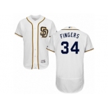 Men's Majestic San Diego Padres #34 Andrew Cashner White Flexbase Authentic Collection MLB Jersey