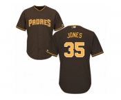 Men's Majestic San Diego Padres #35 Randy Jones Replica Brown Alternate Cool Base MLB Jersey