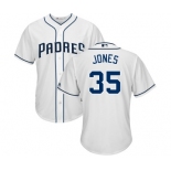 Men's Majestic San Diego Padres #35 Randy Jones Replica White Home Cool Base MLB Jersey