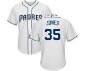 Men's Majestic San Diego Padres #35 Randy Jones Replica White Home Cool Base MLB Jersey