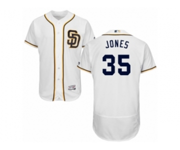 Men's Majestic San Diego Padres #35 Randy Jones White Flexbase Authentic Collection MLB Jersey