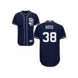 Men's Majestic San Diego Padres #38 Tyson Ross Navy Blue Flexbase Authentic Collection MLB Jersey