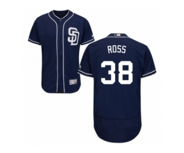 Men's Majestic San Diego Padres #38 Tyson Ross Navy Blue Flexbase Authentic Collection MLB Jersey