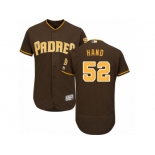 Men's Majestic San Diego Padres #52 Brad Hand Brown Flexbase Authentic Collection MLB Jersey