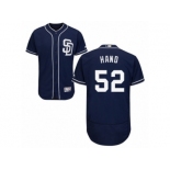 Men's Majestic San Diego Padres #52 Brad Hand Navy Blue Flexbase Authentic Collection MLB Jersey