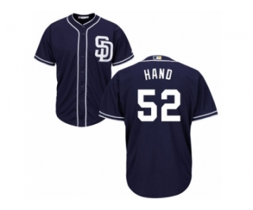 Men's Majestic San Diego Padres #52 Brad Hand Replica Navy Blue Alternate 1 Cool Base MLB Jersey