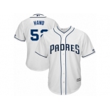 Men's Majestic San Diego Padres #52 Brad Hand Replica White Home Cool Base MLB Jersey