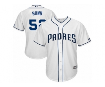 Men's Majestic San Diego Padres #52 Brad Hand Replica White Home Cool Base MLB Jersey