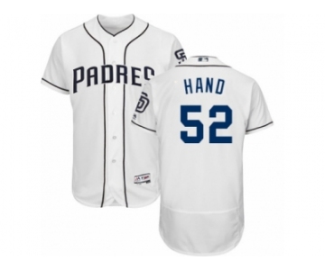 Men's Majestic San Diego Padres #52 Brad Hand White Flexbase Authentic Collection MLB Jersey