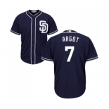 Men's Majestic San Diego Padres #7 Manuel Margot Replica Navy Blue Alternate 1 Cool Base MLB Jersey