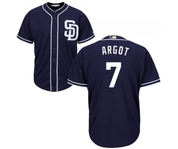 Men's Majestic San Diego Padres #7 Manuel Margot Replica Navy Blue Alternate 1 Cool Base MLB Jersey