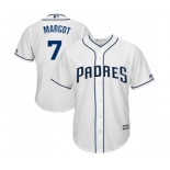 Men's Majestic San Diego Padres #7 Manuel Margot Replica White Home Cool Base MLB Jersey