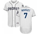 Men's Majestic San Diego Padres #7 Manuel Margot White Home Flex Base Authentic Collection MLB Jersey