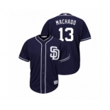 Men's Padres #13 Manny Machado Majestic Alternate Cool Base Jersey