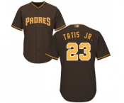 Men's San Diego Padres #23 Fernando Tatis Jr. Replica Brown Alternate Cool Base Baseball Jersey