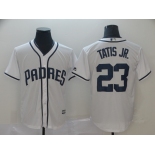 Men's San Diego Padres #23 Tatis JR. Replica White Home Cool Base MLB Jersey