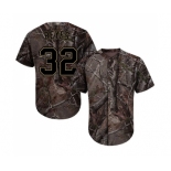 Men's San Diego Padres #32 Franmil Reyes Authentic Camo Realtree Collection Flex Base Baseball Jersey