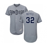 Men's San Diego Padres #32 Franmil Reyes Authentic Grey Road Cool Base Baseball Jersey