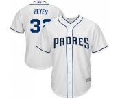 Men's San Diego Padres #32 Franmil Reyes Replica White Home Cool Base Baseball Jersey