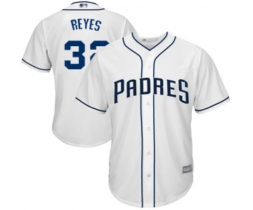 Men's San Diego Padres #32 Franmil Reyes Replica White Home Cool Base Baseball Jersey