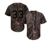 Men's San Diego Padres #33 Franchy Cordero Authentic Camo Realtree Collection Flex Base Baseball Jersey