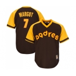 Men's San Diego Padres #7 Manuel Margot Replica Brown Alternate Cooperstown Cool Base Baseball Jersey