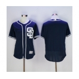 Men's San Diego Padres Blank Majestic Navy Flexbase Authentic Collection Team Jersey