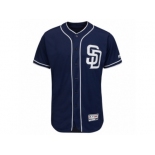 Men's San Diego Padres Majestic Alternate Blank Navy Flex Base Authentic Collection Team Jersey