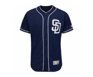 Men's San Diego Padres Majestic Alternate Blank Navy Flex Base Authentic Collection Team Jersey