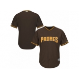 Men's San Diego Padres Majestic Blank Brown Alternate Cool Base Jersey