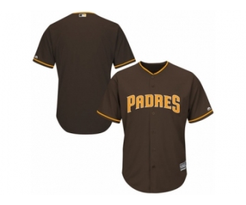 Men's San Diego Padres Majestic Blank Brown Alternate Cool Base Jersey