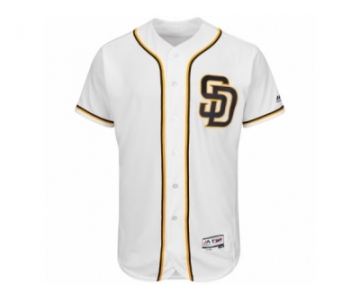 Men's San Diego Padres Majestic Fashion Blank White Flex Base Authentic Collection Team Jersey