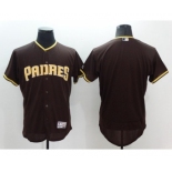 Men's San Diego Padres blank Majestic Brown Flexbase Authentic Collection Team Jersey