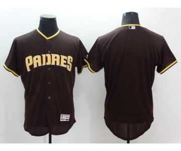 Men's San Diego Padres blank Majestic Brown Flexbase Authentic Collection Team Jersey