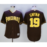 San Diego Padres #19 Tony Gwynn Coffee New Cool Base Stitched MLB Jersey