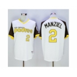 San Diego Padres #2 Johnny Manziel White 1978 Turn Back The Clock Stitched Baseball Jersey