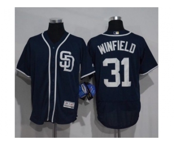 San Diego Padres #31 Dave Winfield Navy Blue Flexbase Authentic Collection Stitched MLB Jersey