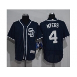 San Diego Padres #4 Wil Myers Navy Blue Flexbase Authentic Collection Stitched MLB Jersey