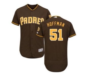 San Diego Padres #51 Trevor Hoffman Brown Flexbase Authentic Collection Stitched MLB Jersey