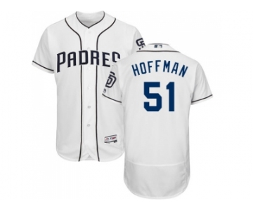 San Diego Padres #51 Trevor Hoffman White Flexbase Authentic Collection Stitched MLB Jersey